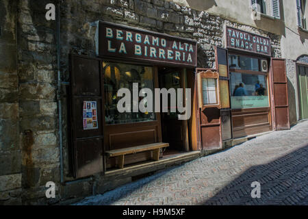 La Birreria, Citta Alta, Bergamo, Italien Stockfoto