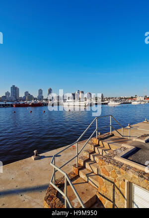 Uruguay, Maldonado Abteilung, Punta del Este, Blick auf den Hafen. Stockfoto