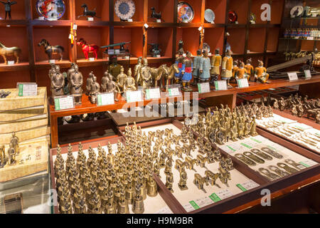 Souvenir-Shop, Museum der Terrakotta Armee, Xian, China Stockfoto