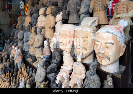 Souvenir-Shop Museum der Qin Terrakotta-Krieger, Xian, China Stockfoto