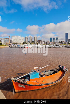 Uruguay, Montevideo, kleinen Hafen in Buceo Nachbarschaft. Stockfoto