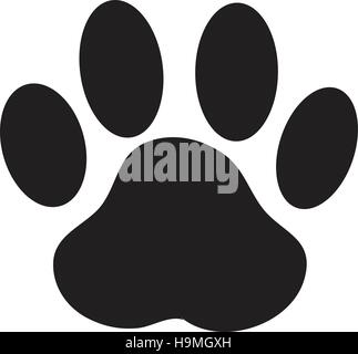 Paw Print Hund Pfote Vektor Stock Vektor