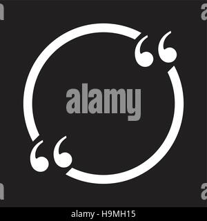 Leeres Textfeld Angebot runden Blackbox Stock Vektor