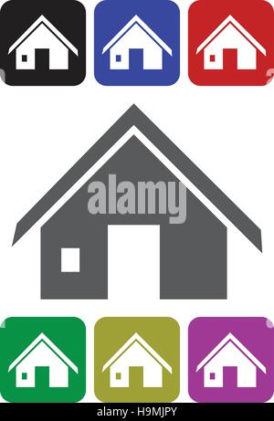 Vektor-home-Symbol Stock Vektor