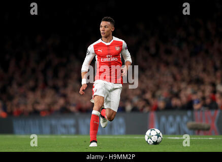 Arsenals Kieran Gibbs in der UEFA Champions League Spiel im Emirates Stadium, London. PRESSEVERBAND Foto. Bild Datum: Mittwoch, 23. November 2016. Vgl. PA Geschichte Fußball Arsenal. Bildnachweis sollte lauten: Adam Davy/PA Wire Stockfoto