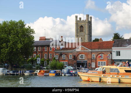 Am Flussufer bei Henley, UK Stockfoto