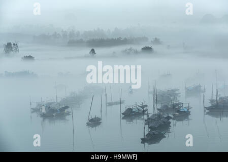 Provinz Guangdong Qingyuan Beijiang River Village, China Stockfoto