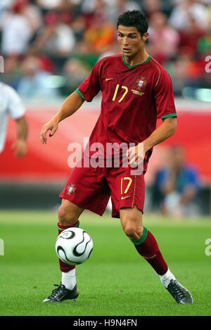 CRISTIANO RONALDO PORTUGAL & MANCHESTER UNITED FRANKFURT Deutschland 17. Juni 2006 Stockfoto