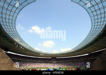 OLYMPIASTADION BERLIN ECUADOR V Deutschland WM BERLIN Deutschland 20. Juni 2006 Stockfoto