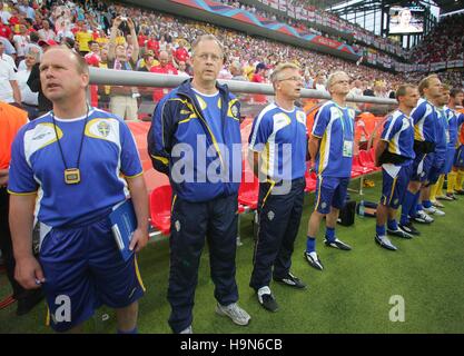 LARS LAGERBÄCK Schweden COACH PUBLIKUMSEINGÄNGE Köln 20. Juni 2006 Stockfoto