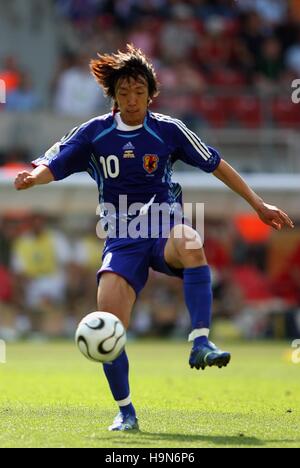 SHUNSUKE NAKAMURA JAPAN & WM CELTIC FC Nürnberg 18. Juni 2006 Stockfoto