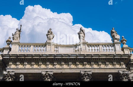 Palazzo Madama - Turin. Detail des Palazzo Madama (Madama Palast) 1718-1721 in Piazza Castello, Turin (Torino) Piemonte Stockfoto