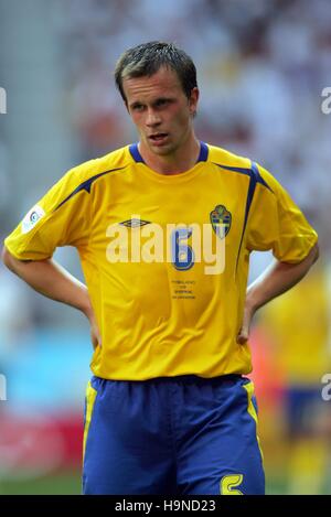 TOBIAS LINDEROTH Schweden & FC COPENHAGEN WM ALLIANZ ARENA München 24. Juni 2006 Stockfoto