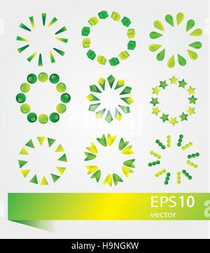 Sammlung von modernen Preloader - Vektor Zeichen Satz Stock Vektor