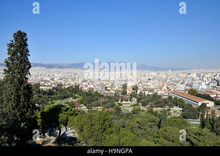 Ansicht des alten Marktes in Athen, Griechenland Stockfoto