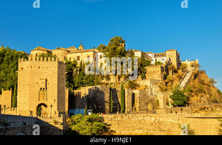 Die Alcantara Brücke in Toledo, Spanien Stockfoto