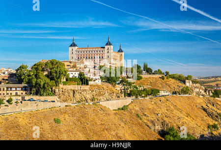 Der Alcazar von Toledo, UNESCO-Weltkulturerbe in Spanien Stockfoto