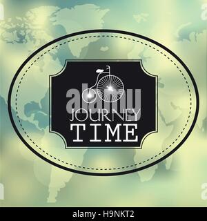 Kreative grafische Botschaft für Ihre Sommer - Vektor unscharf Hintergrund - Reise Entwurfszeit Stock Vektor