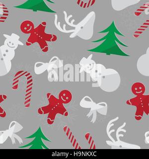 Weihnachten Hintergrund, nahtloses Kacheln, gute Wahl für Geschenkpapier Muster - Vektor Stock Vektor