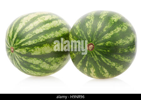 Mini-Wassermelonen auf weiße, Clipping-Pfad Stockfoto