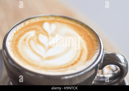 heißen Cappucchino oder heißen Kaffee Stockfoto