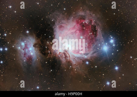 Deep Space: Orionnebel (Messier M42) im Sternbild Orion Stockfoto