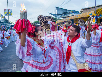 Teilnehmer der Karneval von Barranquilla in Barranquilla in Kolumbien, Karneval von Barranquilla ist eines der größten Karneval der Welt Stockfoto