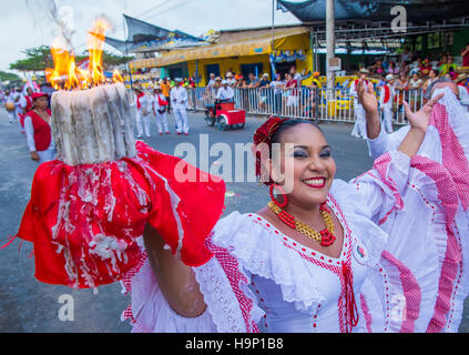 Teilnehmer der Karneval von Barranquilla in Barranquilla in Kolumbien, Karneval von Barranquilla ist eines der größten Karneval der Welt Stockfoto