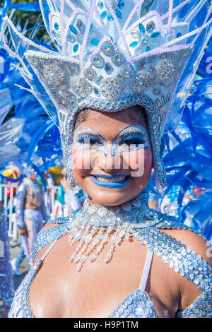 Teilnehmer der Karneval von Barranquilla in Barranquilla in Kolumbien, Karneval von Barranquilla ist eines der größten Karneval der Welt Stockfoto