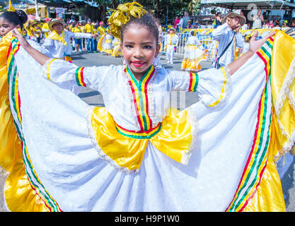 Teilnehmer der Karneval von Barranquilla in Barranquilla in Kolumbien, Karneval von Barranquilla ist eines der größten Karneval der Welt Stockfoto