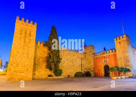 Sevilla, Spanien. Der Alcazar (Königlicher Palast) Stockfoto