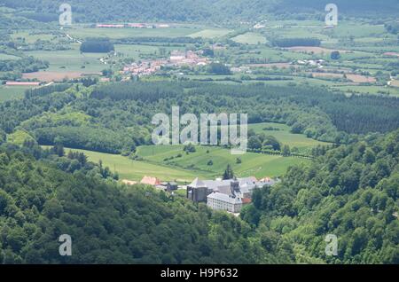 Collegiate Kirche von Roncesvalles, Navarra, Spanien Stockfoto