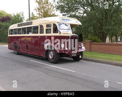 Oldtimerbus North Thoresby Lincolnshire Stockfoto