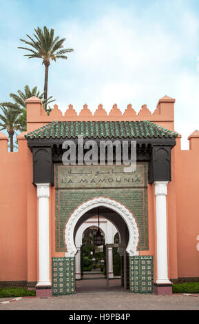 Hotel La Mamounia in Marrakesch Stockfoto