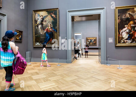 New York City, NY NYC, Manhattan, Upper East Side, Fifth Avenue, Metropolitan Museum of Art, Met, Galerien, Malerei, italienischer Barock, Verkündigung, Luc Stockfoto