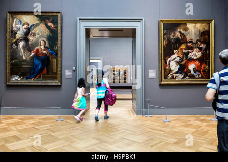 New York City, NY NYC, Manhattan, Upper East Side, Fifth Avenue, Metropolitan Museum of Art, Met, Galerien, Malerei, italienischer Barock, Verkündigung, Luc Stockfoto