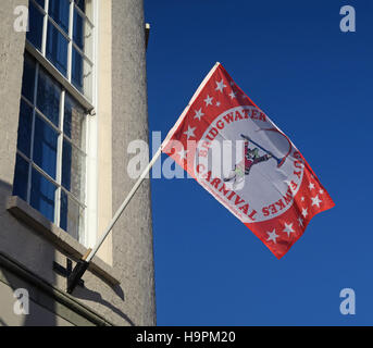 SW Bridgwater, Somerset, England - Guy Fawkes Karneval Flagge Stockfoto