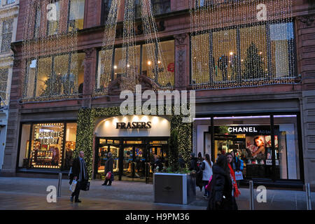 Fraser Dept Store, 45 Buchanan St, Weihnachten, Glasgow, Schottland, UK Stockfoto