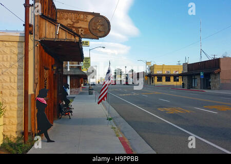 Hauptstraße in Lone Pine, Kalifornien, USA Stockfoto