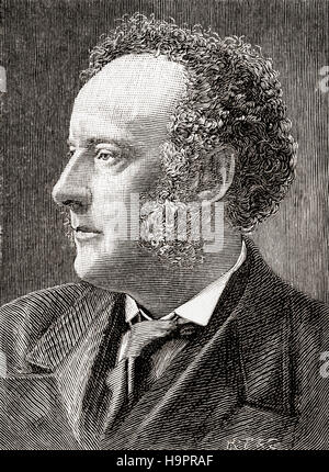 Sir John Everett Millais, 1. Baronet, 1829 – 1896.  Englischer Maler und Illustrator, einer der Gründer der Präraffaeliten.  Sehen Sie hier im Alter von 40.  Aus dem Strand Magazine, Vol I Januar bis Juni 1891. Stockfoto