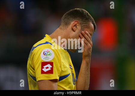 ANDRIY SHEVCHENKO Italien V UKRAINE AOL ARENA HAMBURG Deutschland 30. Juni 2006 Stockfoto