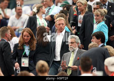 BORIS BECKER ENGLAND V PORTUGAL WM AUFSCHALKE ARENA GELSENKIRCHEN Deutschland 1. Juli 2006 Stockfoto