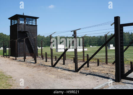 Ehemalige deutsche Nazi Konzentration Lager Stutthof östlich von Gdansk. Sztutowo, Polen, Europa Stockfoto