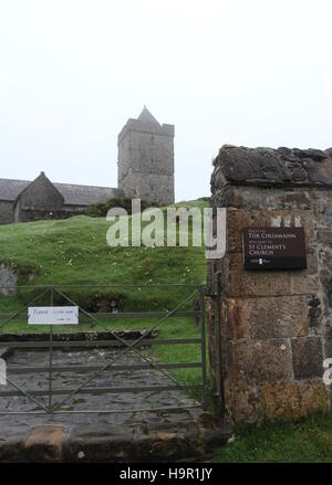 Die Außenseite des St clements Kirche rodel Isle of Harris Schottland Mai 2014 Stockfoto