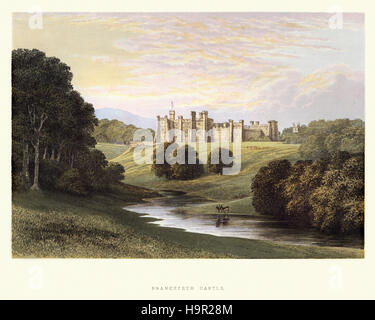 Macht Schloss eine Burg im Dorf macht in County Durham, England. Das heutige Gebäude ist weitgehend ein 19. Jahrhundert Restaurierung Stockfoto