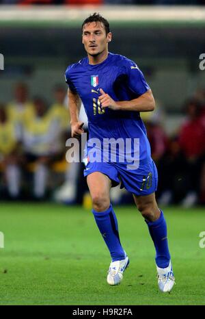 FRANCESCO TOTTI Italien & AS ROMA WORLD CUP DORTMUND Deutschland 4. Juli 2006 Stockfoto