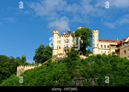 Schloss Hohenschwangau in Füssen, Allgäu, Bayern, Deutschland Stockfoto