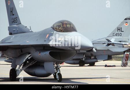 US Air Force, Kampfjet F-16 "Falcon" Stockfoto