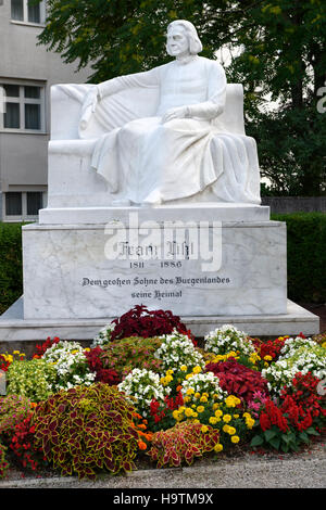 Der Franz-Liszt-Denkmal, Esterhazy-Platz, Eisenstadt, Burgenland, Österreich Stockfoto