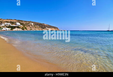 Platys Gialos Beach auf Sifnos Insel Griechenland Stockfoto